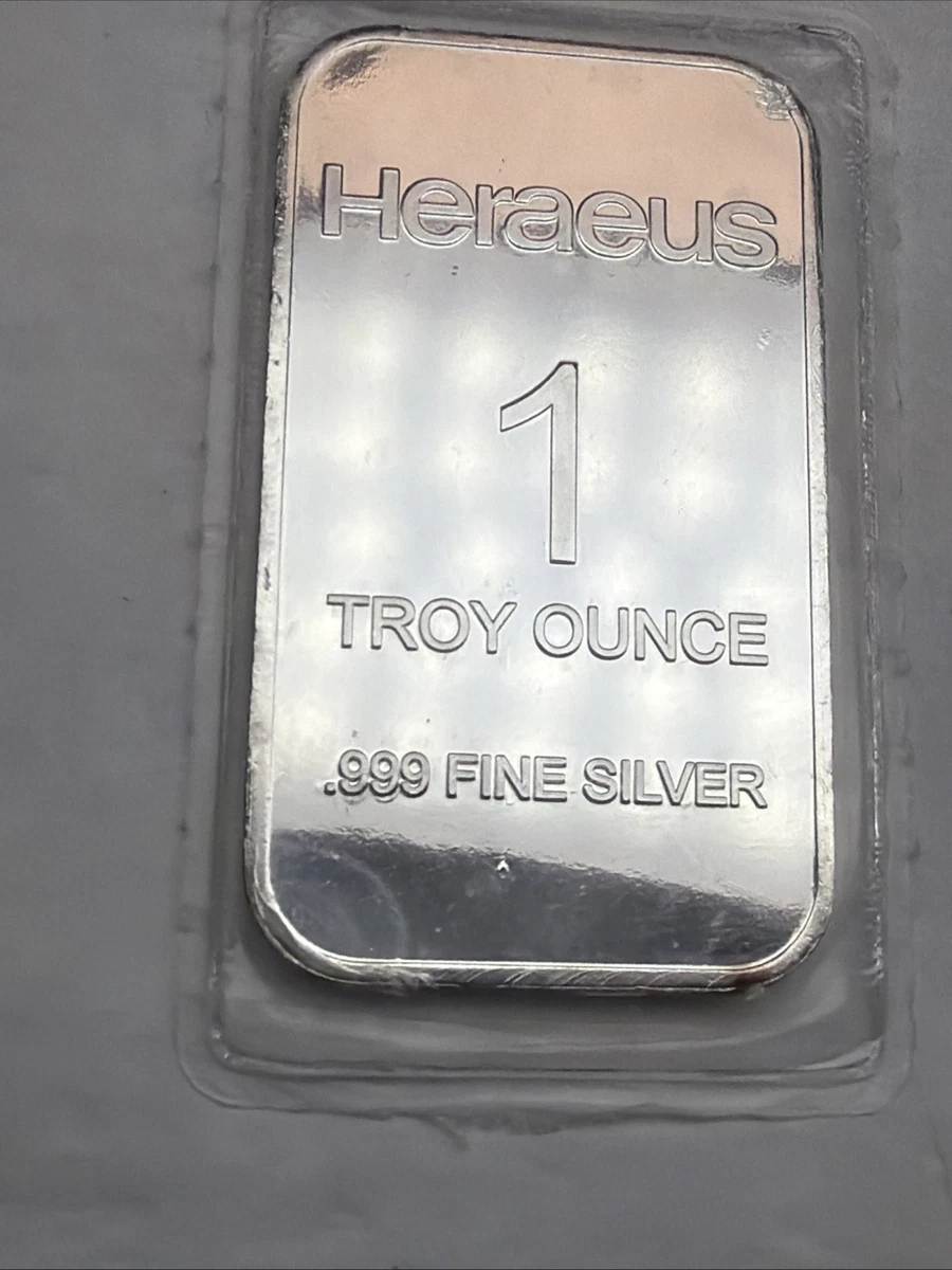 Heraeus Silver Bullion 1 oz Precious Metal Content per Unit for Heraeus Silver Bullion 1 oz Precious Metal Content per Unit for