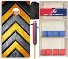 CornholeGamesUSA Pro Cornhole Boards Set | Made in USA | 3/4 Baltic Birch