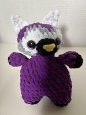 Crochet amigurumi handmade pride ace raccoon plush toy stuffed animal