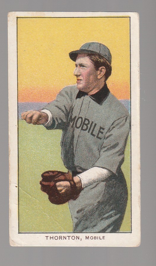 Woodie Thornton 1909-11 T206 Piedmont Fact. 25 Tobacco Card Mobile Southern Lea.