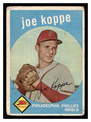 1959 Topps BASEBALL #517 Joe Koppe Rookie 59TBB