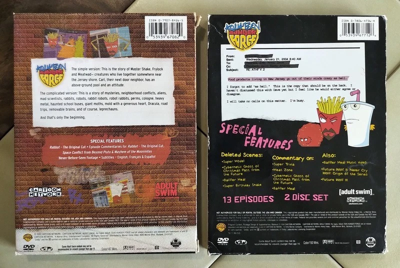 Aqua Teen Hunger Force Volume One & Two DVD Sets, Cartoon Network Adult Swim - Image 2 of 4