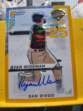 2025 Panini Prospect Edition Ryan Wideman #5 Gold Pulsar Auto /10