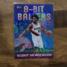 Topps 2025-26 Scoot Henderson #8B-14 8-Bit Ballers Holofoil Trail Blazers