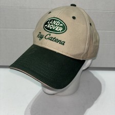 Land Rover Logo Ray Catena Adjustable Embroidered Ball Cap Hat Tan Green