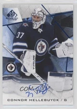 2021-22 Upper Deck SP Game Used Blue Auto Connor Hellebuyck #40 Auto
