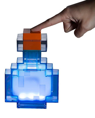 Minecraft 7 '' Aufleuchtende Farbveränderung Zaubertrank Flasche