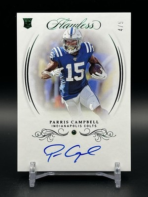 2019 Flawless Rookie Gems Signatures PARRIS CAMPBELL Auto /5 Emerald #RGS-PCA