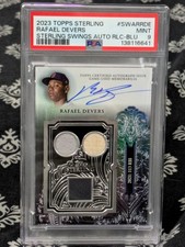 2023 Topps Sterling - Autograph Relics Rafael Devers #SWAR-RD /10 PSA 9! Pop 2!