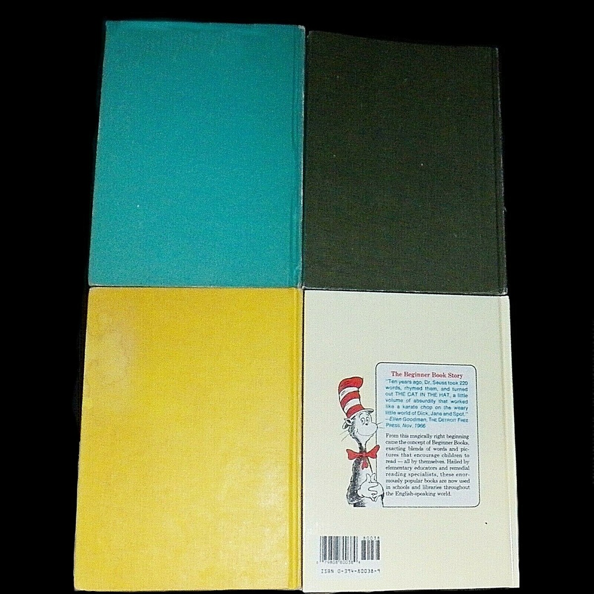 Lot 4 Classic 1960s Dr Seuss Books Ten Apples Up on Top Fox in Sox