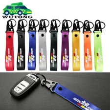 JDM Mugen Power Keychain Metal Key Ring Hook Strap Lanyard Nylon Universal
