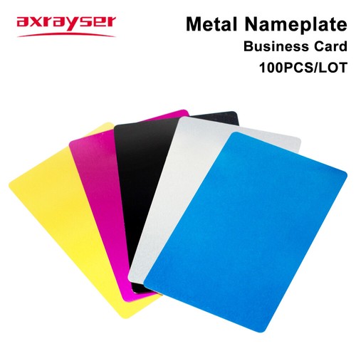 100PCS Metal Nameplate Business Blank Cards for Laser Marking Engraved Machine - Picture 6 of 6