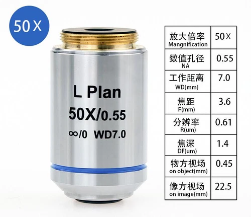 WD Long Working Distance Infinity Plan Achromatic Microsocpe Objective Lens - Picture 11 of 18