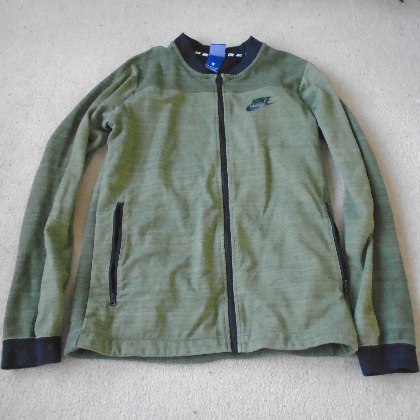 SACAI X NIKE Nike Advance 15 AV15 Maglia Track Jacket Tuta Top Verde Uomo S Small