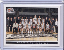 2006 WNBA RITTENHOUSE #107 SAN ANTONIO SILVER STARS TEAM CARD IDWN