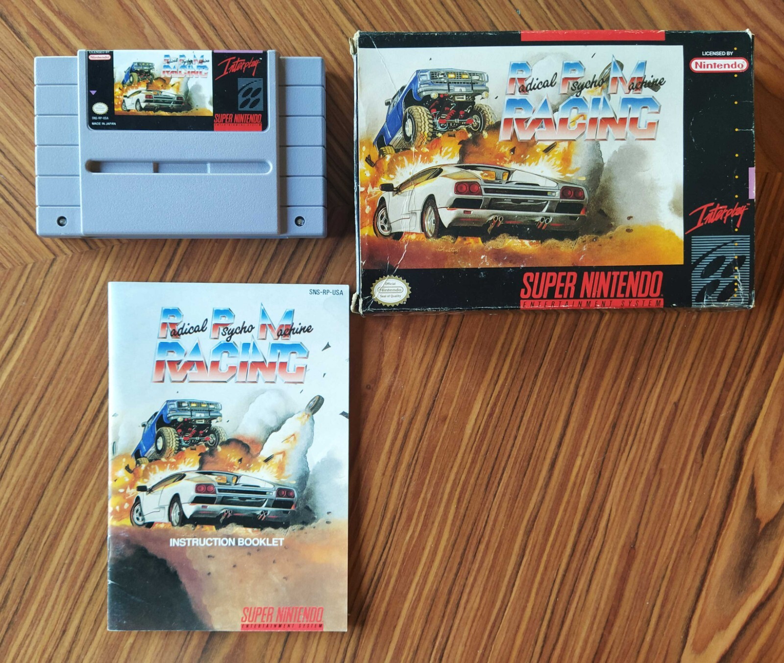 Rpm Racing Sans Insert Super Nintendo Snes USA Envoi Combiné Lire R.P.M.
