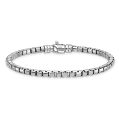 ☆TATIANA☆ Silver 925 Simply Box Chain Bracelet BR2191 925 Sterling Silver 4mm Box Link Chain Bracelet | eBay