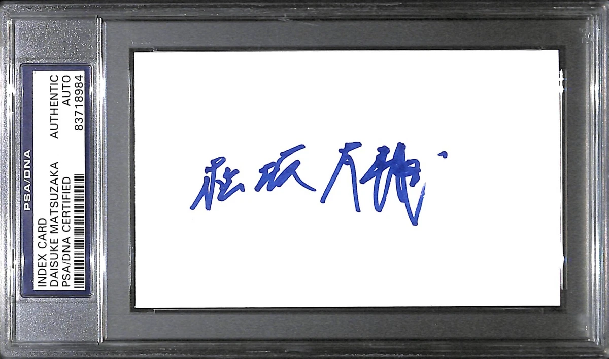 25+ Daisuke Matsuzaka MLB Original Autographed Items for sale