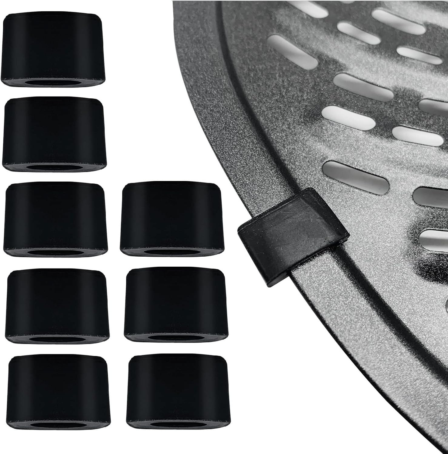 8PCS Air Fryer Rubber Bumpers for 7QT Powerxl Gowise Air Fryer, Upgraded Air Fry