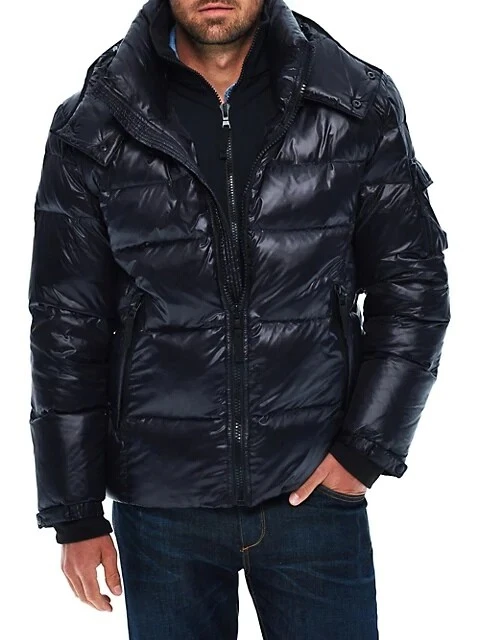 NEW Mens' S13 Downhill Puffer Jacket Black MSRP: $360.00