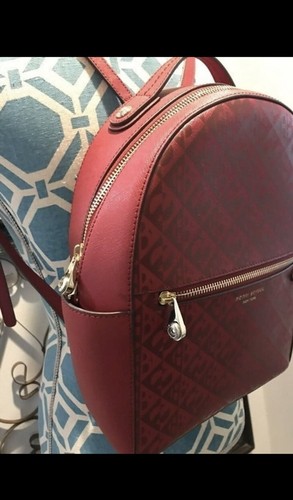 Henri Bendel Backpack Rare Red Pattern 