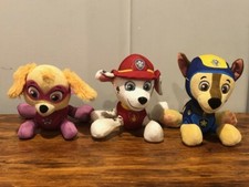 Paw Patrol Plushes Skye, Chase, Marshall Nickelodeon Jr. 6"