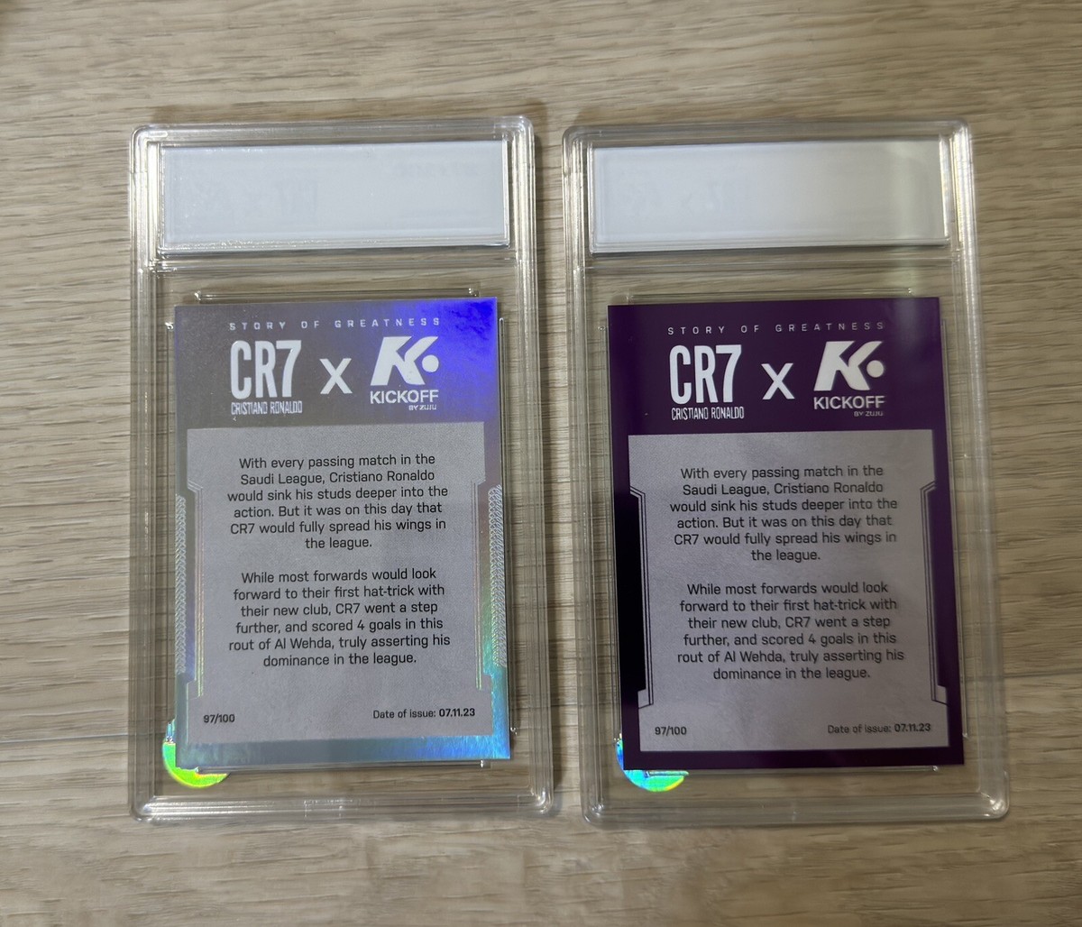 CR7様。専用。 2023 CR7 x Kickoff by Zuju CRISTIANO RONALDO 97/100 Fascimile Auto