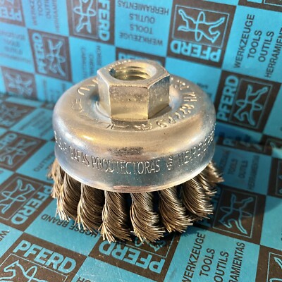  Pferd Advance Brush Cup 2-3/4'' X 2-3/4'' Knot Wire Grinder Wheel M14 PFE 82229