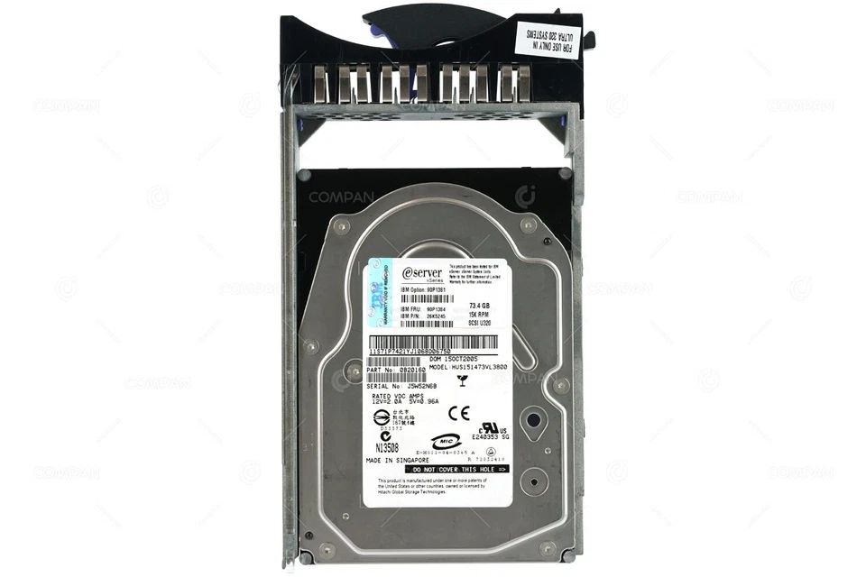 90P1384 IBM 73GB 15K U320 SCSI 3.5 LFF HOT-SWAP 26K5245 - Image 3 of 4