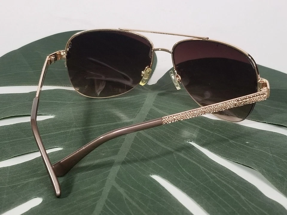 Gafas de sol de aviador vintage ROCAWEAR unisex de gran tamaño con marco dorado - R597 GLDBR Foto 3 de 4