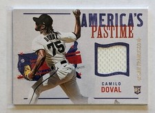 2022 Panini Chronicles Camilo Doval America's Pastime Swatches Relic RC #APS-CD
