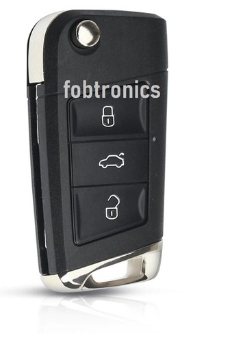 3 BUTTON FLIP REMOTE KEY CASE SHELL FOR SEAT CORDOBA IBIZA LEON TOLEDO -A70 - Picture 5 of 5