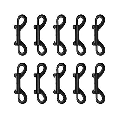 10 Pack Double Ended Bolt Snap Hooks Metal Key Holder for Pet Leash Hammock