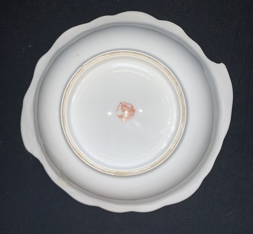 Vintage Japanese Luster ware Leaf Dish Bowl Hand Painted 8.5” - Picture 3 of 6