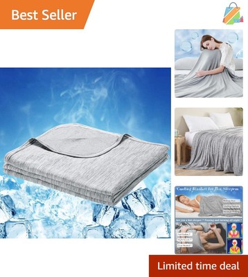 Japanese Q-Max Cooling Blanket - Twin Size, 59x79in - Ideal for Hot Sleepers