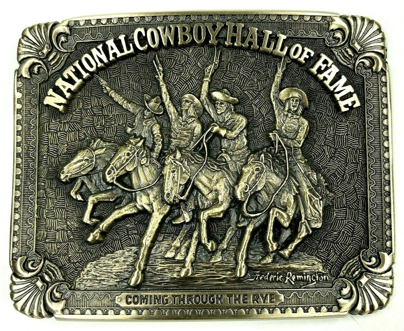 National Cowboy Hall Of Fame Coming Through The Rye - Remington Belt ...