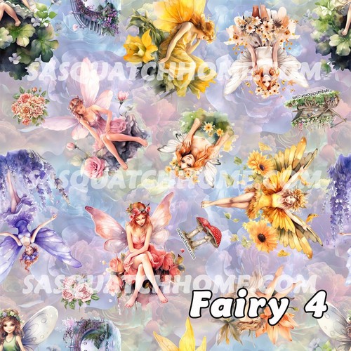 30" x 60" Gift Wrapping Paper, Gift Wrap - 5 Fairy Designs - Picture 7 of 8