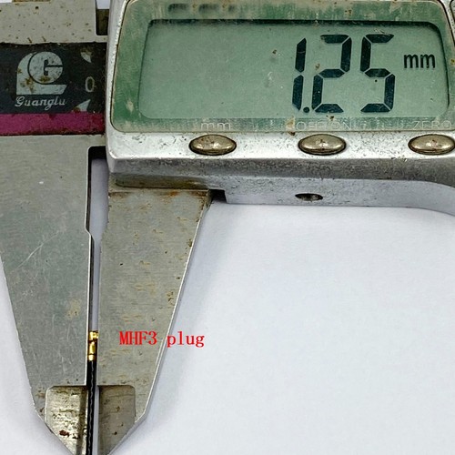 MHF3 plug to RP-SMA female bulkhead Pigtail Coaxial 0.81mm cable male pin 50ohm - Picture 4 of 7