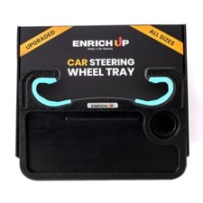 2-in-1 Car Steering Wheel Tray - Steering Wheel Desk for Laptop, Multipurpose...