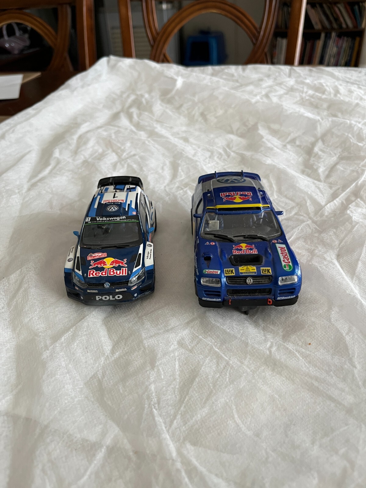 Two 1/32 Slot Car Race Racing Cars Hornby Ninco Vw Volkswagen Polo WRC