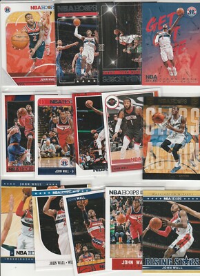 JOHN WALL HOOPS RAINBOW LOT (14) INSERTS PARALLELS RISING STARS 2011-2020