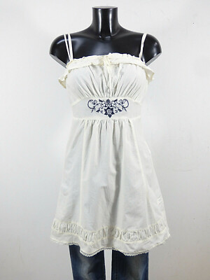 Odd Molly Damen Tunika Shirt in Gr 34 De / Beige & 100% Baumwolle  ( Q 4158 )