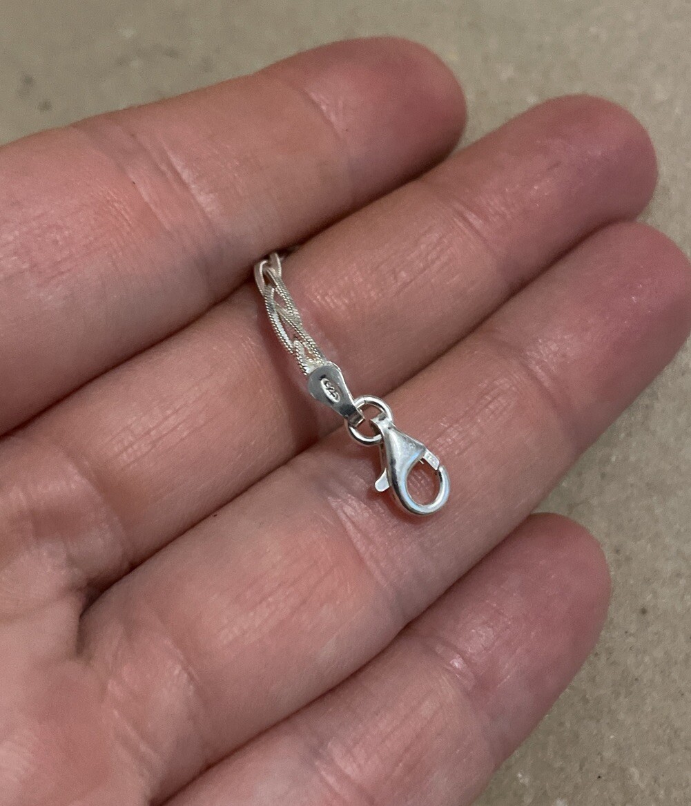 Pretty Delicate Twist Solid Sterling Silver 925 B… - image 5