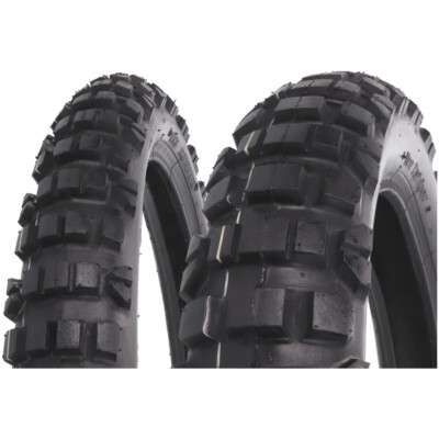 Reifen Set Vee Rubber VRM-122 80/90-21 & 110/80-18 TT Enduro für Derbi Senda R,