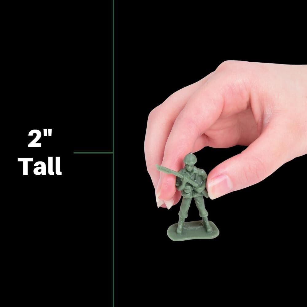 Classic Green Army Men Toy Soldiers - 36 Durable Figures for Kids