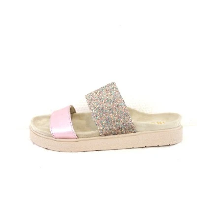 Sandalen Inuikii Rosa 40 Damen Schuhe Fußbett Slipper Leder Glitzer Np 189 Neu - Bild 1 von 4