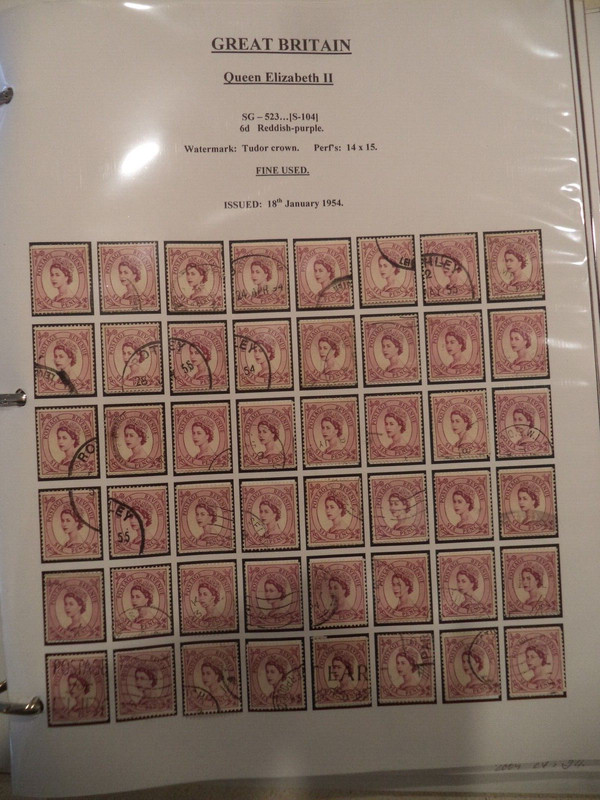 Queen Elizabeth Great Britain SG 523 S-104 114 525 - 529 POSTAGE STAMPS SHEETS