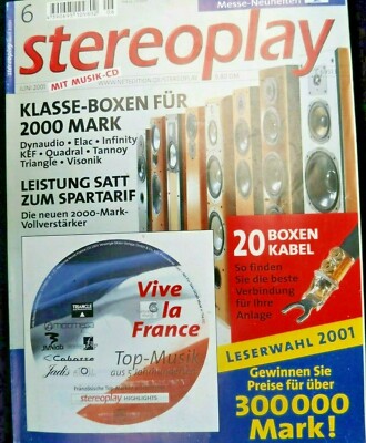 STEREOPLAY 6/01,CREEK 5350,EXPOSURE 2010,SYNTHESIS NIMIS,VINCENT SV 233,KEF Q 65