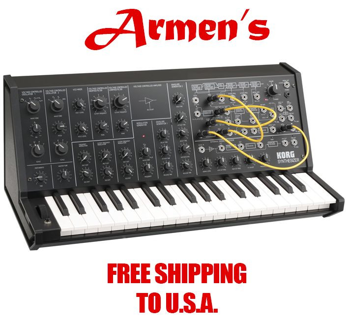 Korg MS-20 MINI MS20 Analog 37 key KEYBOARD MONOPHONIC SYNTHESIZER