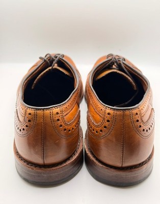 Allen Edmonds Strand Oxford Dress Shoes Mens Size 8 Brown Leather Cap Toe